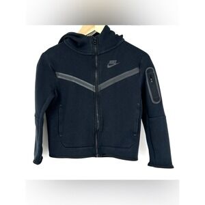 Nike Sportswear Tech Kids' Full-Zip Hoodie Size small S black